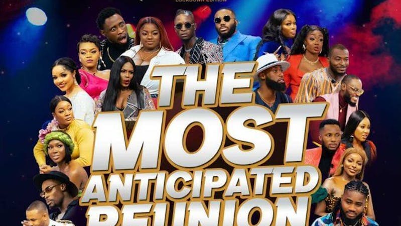 Banner for BBNaija reunion 2021.