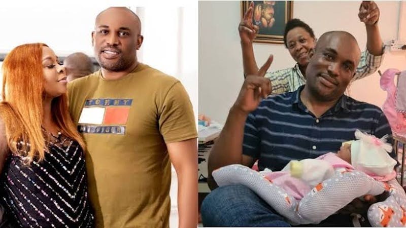 Nollywood actress Tricia Eseigbe-Kelly and her husband, Kingsley Kelly welcomes their first baby 10 years after marriage