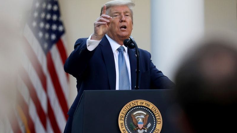 Image of United state president Donald Trump