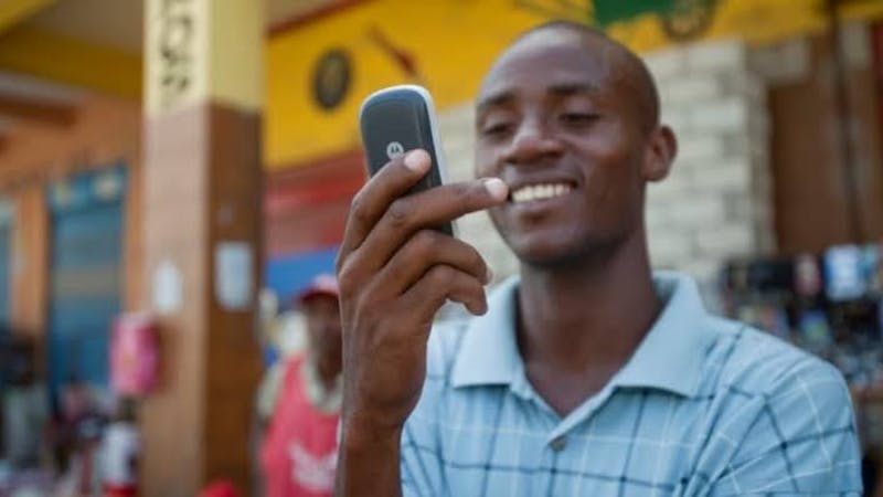 A man that received an alert SMS from his bank