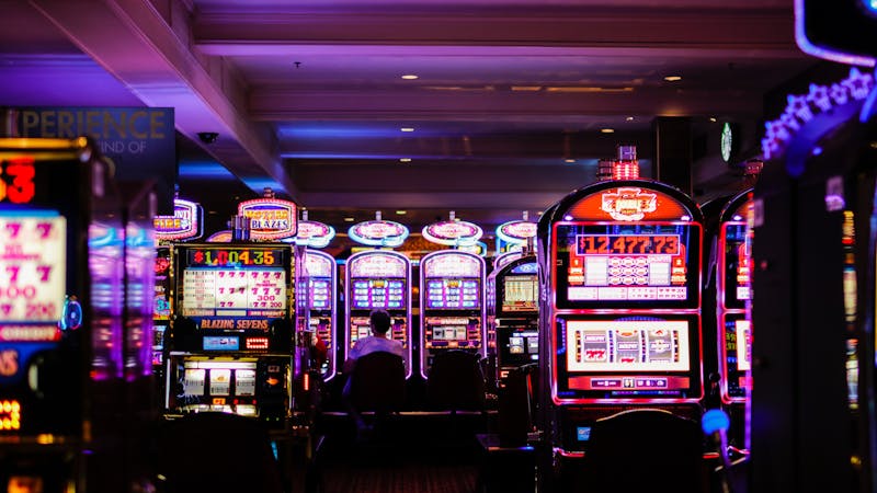 Assorted arcade machine lot in Golden Nugget Las Vegas Hotel & Casino, Las Vegas, United States.