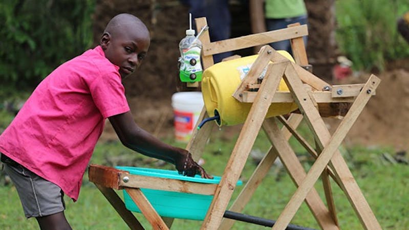 Stephen Wamukota, the young Kenyan boy that received the Presidential Order of Service, Uzalendo Award for inventing a handwashing machine