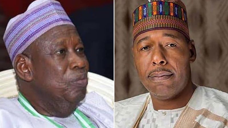Ganduje and Zulum the Governor of Kano and Borno State respectively