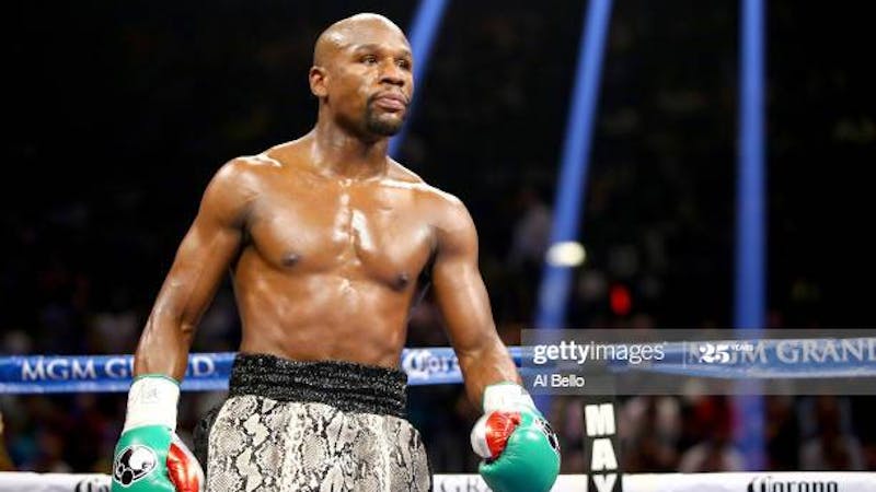 Former world champion Floyd Mayweather