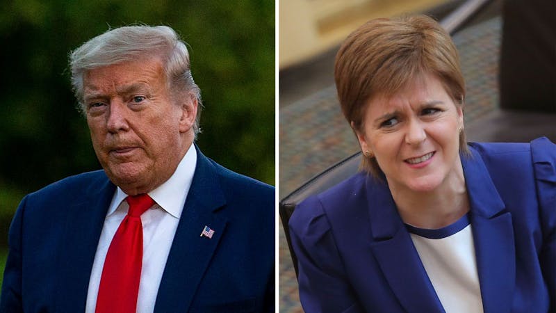 United States President, Donald Trump and Scotland's First Minister, Nicola Sturgeon