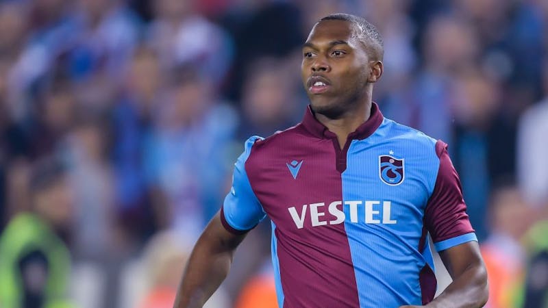 Former Liverpool striker Daniel Sturridge in Tranzonspor home kit