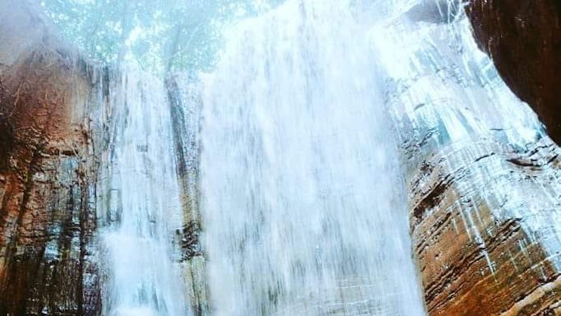 Ezimo waterfall popularly known as Iyi-nzu waterfall 250ft high is one of the tallest waterfalls in Enugu state. It is one of the most attractive tourist centres in Nigeria and is indeed is a beauty to behold.