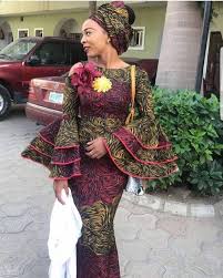 ankara long straight gowns