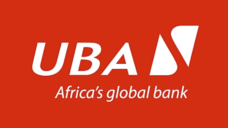 The logo of the united bank of Africa (UBA)