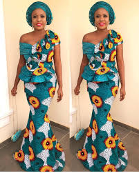 latest ankara a line gown