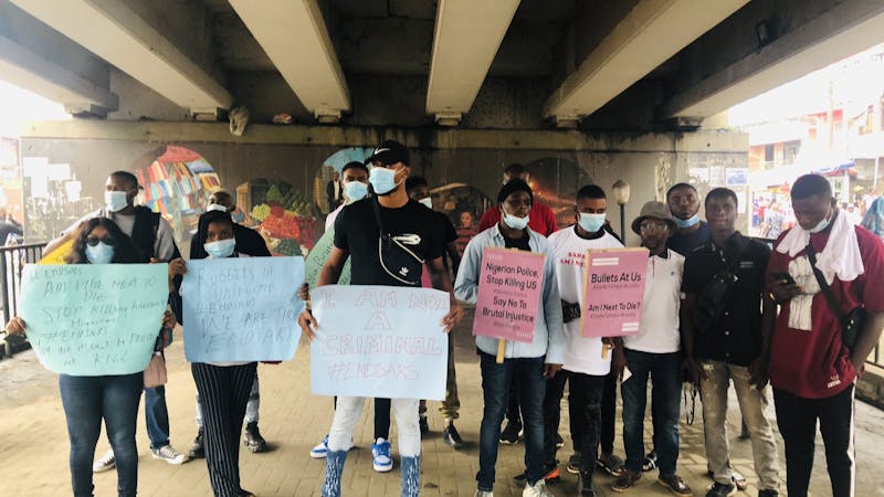 Lagos residents begins three days end SARS protest