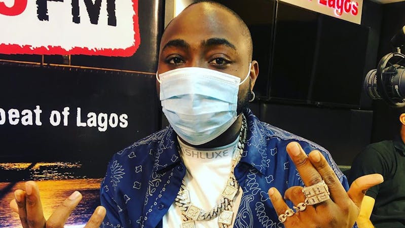Nigeria Music star and singer, Davido.
