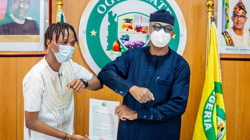 BBnaija winner Latcon has been given an appointment as Ogun State Youth Ambassador by the state's governor