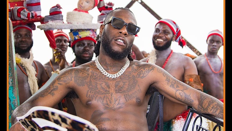 Burna Boy in 'odogwu' music video production