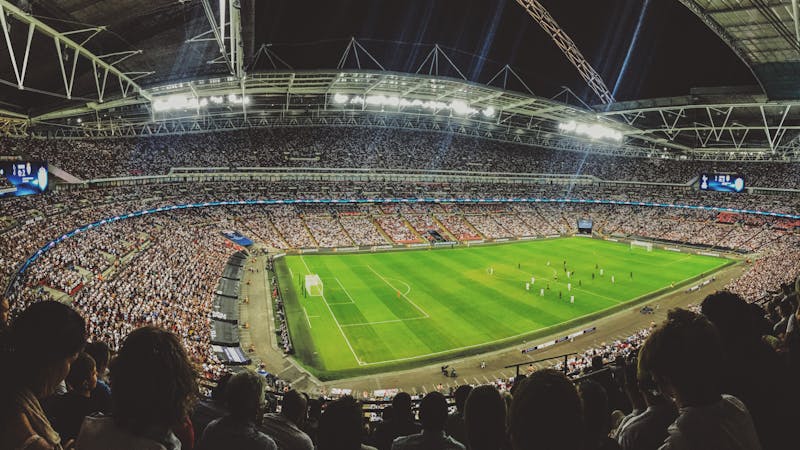 A football stadium.