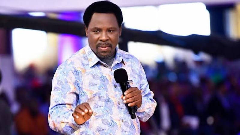 Leader and founder of the Synagogue Church of All Nations, Prophet TB Joshua