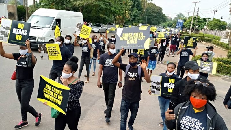 Protest over rape