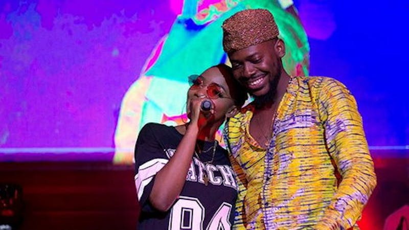 Singer Adekunle gold and his wife, Simi