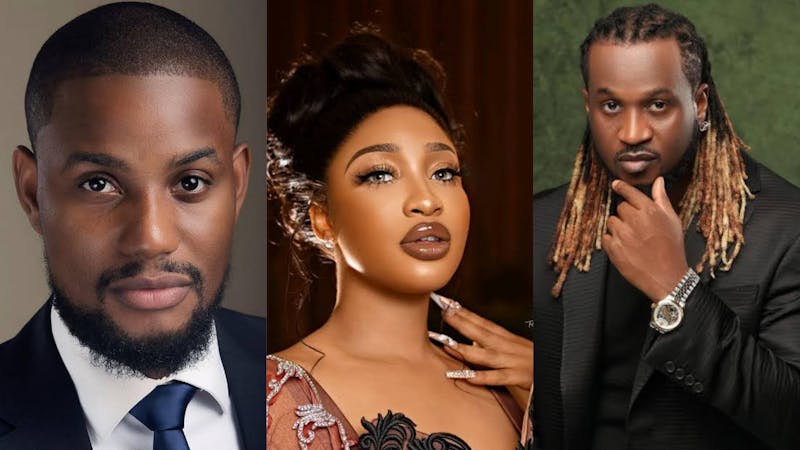 Tonto Dikeh, Akex Ekubo and Paul Okoye