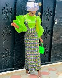 butterfly ankara long gown
