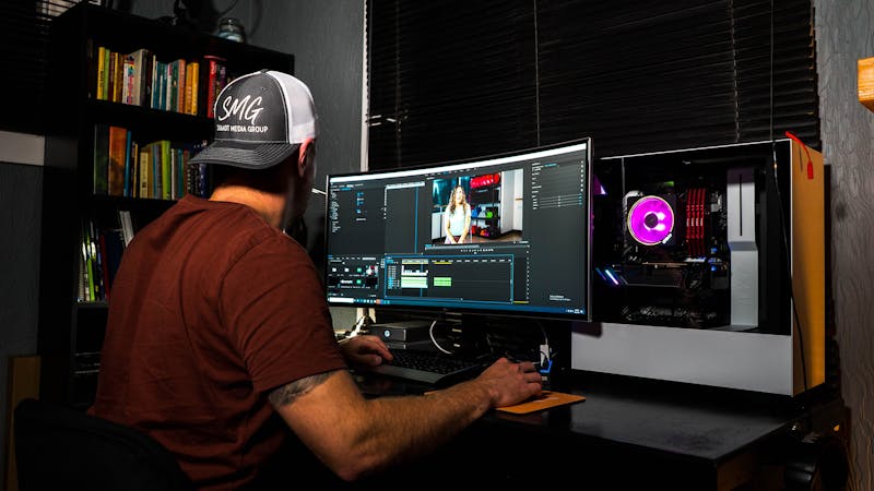 An individual with video editing software.