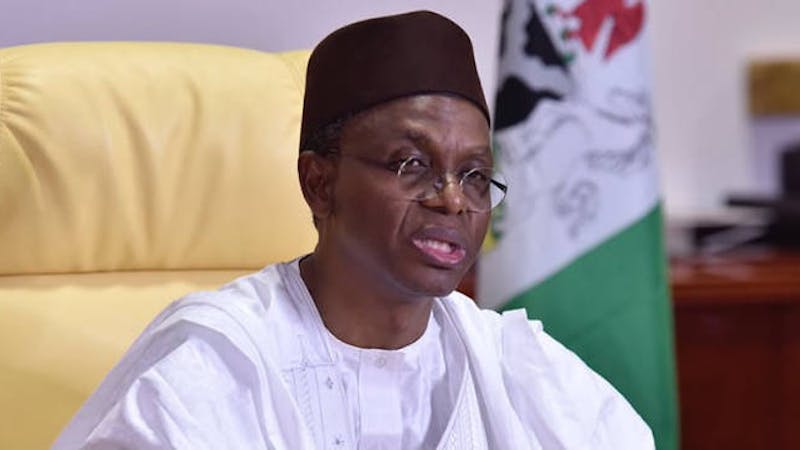 Kaduna State governor el-Rufai during a speech