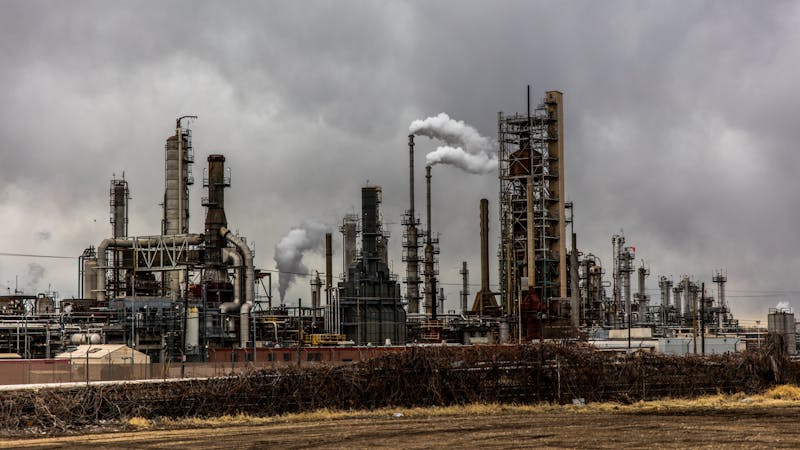 Image showing an onsite oil refinery in production