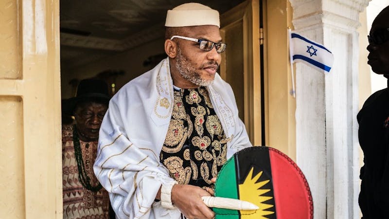 Nnamdi Kanu told the youths of Ohafia Abia State to join the EndSARS protest and capture Gov. Okezie Ikpazu