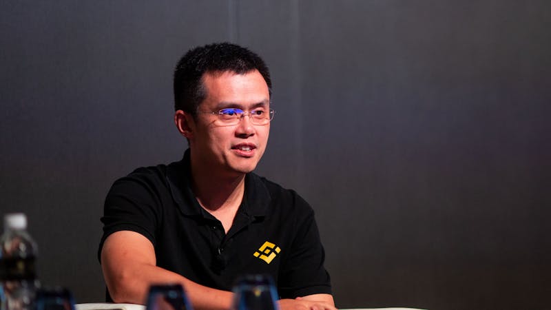 Binance CEO Changping Zhao during an interview.
