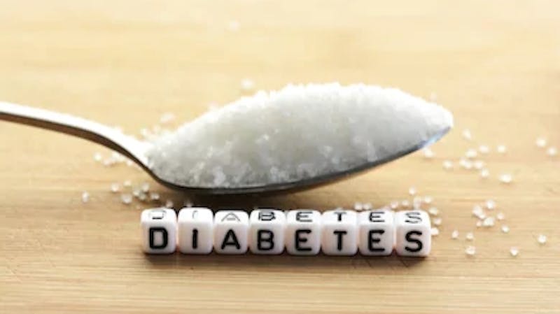 Diabetes, a metabolic condition caused by abnormally high blood sugar level