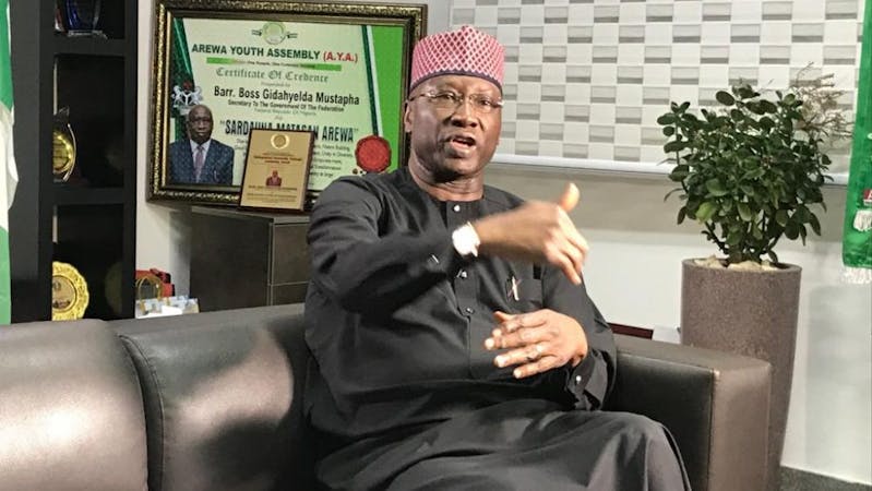 Mustapha, Chairman of the Presidential Task Force on COVID-19