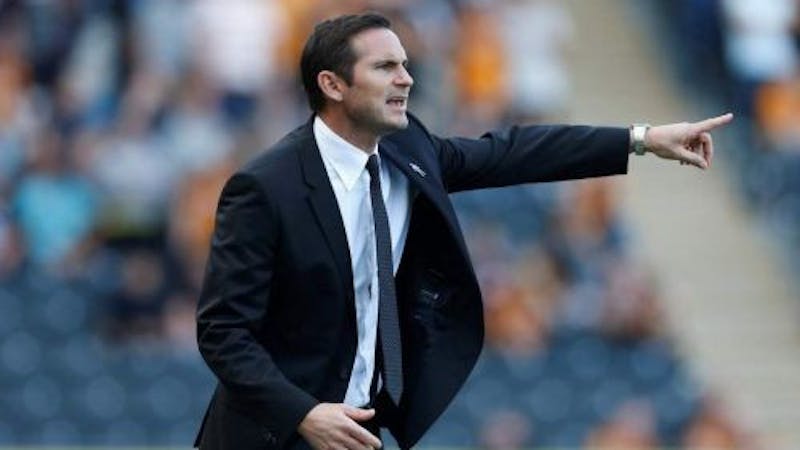 Chelsea current manager Frank Lampard directing players in the field of play