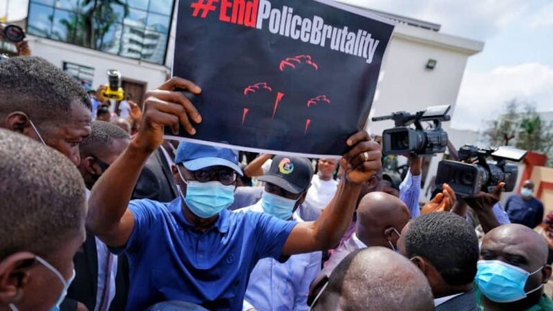 Sanwo-Olu joins EndSARS protest in Lagos