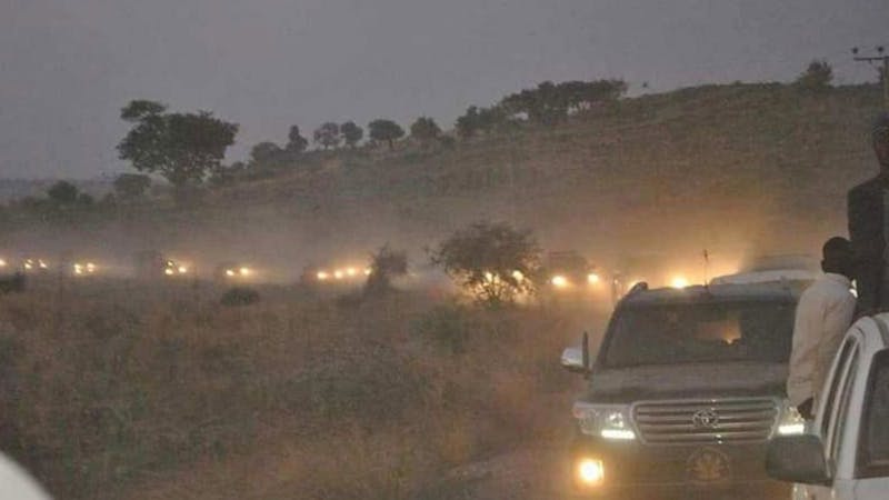 Borno Governor's convoy that was attacked
