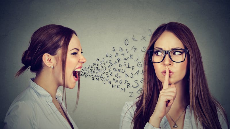 Image of being outspoken vs being silent