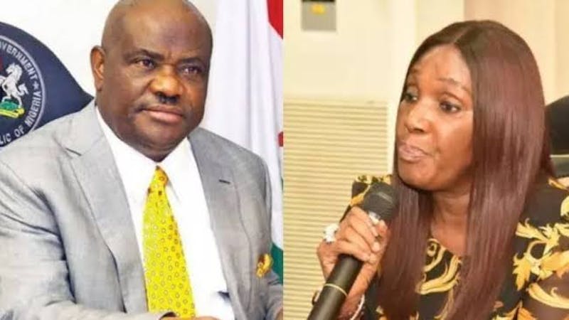 The governor of rivers state, Nyesom Wike and the former acting managing director of the Niger Delta Development Commission (NDDC), Joy Nunieh who accused the Minister of Niger Delta Affairs, Godswill Akpabio of sexual harassment