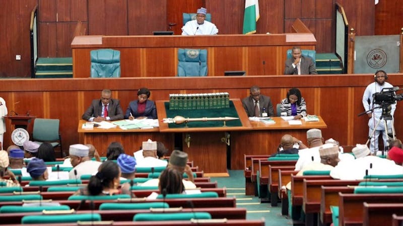 Nigerian House of Representative during a meeting