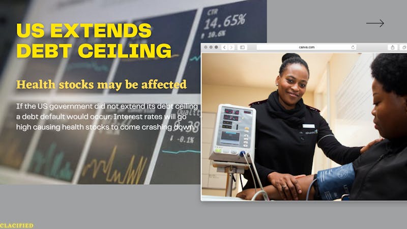 Healthcare services and health stocks may be affected as the US extends debt ceiling
