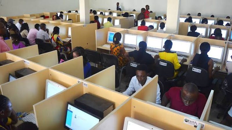 Examination candidates: First Class graduates take Oyo state teaching service test