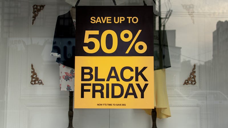 Black Friday shopping discount