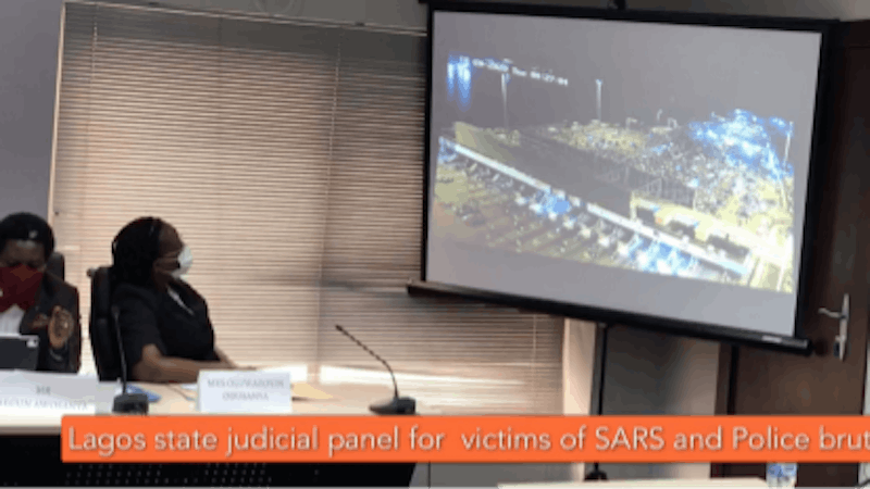 #EndSARS: Lagos Judicial Panel views CCTv footage of Lekki Toll Gate shooting