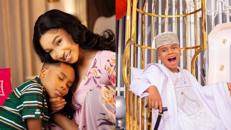 Tonto Dikeh spoils her son King Andre with plot of land for 6th birthday 