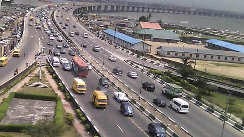 Traffic on the third mainland bridge lagos