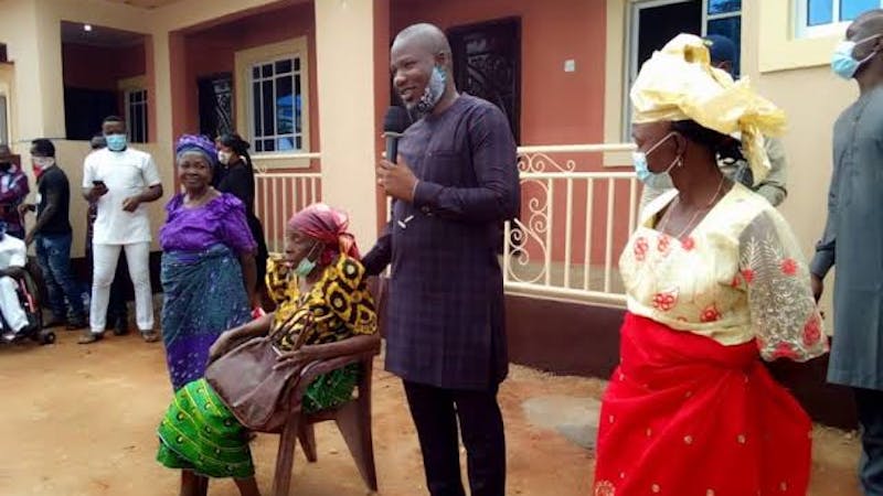 Honourable Nonso Smart Okafor, representing Nnewi North Constituency donates a three-bedroom bungalow to three childless widows
