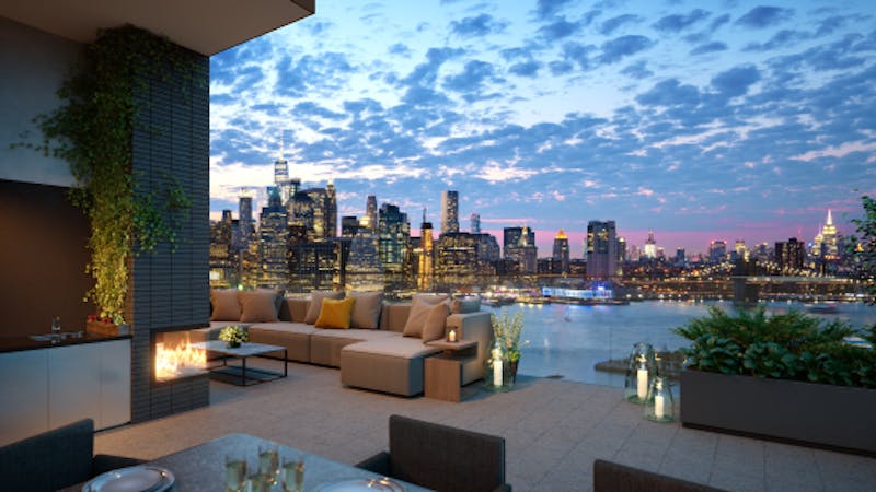 A $20 million penthouse that shattered the record for the most expensive home sold in Brooklyn.