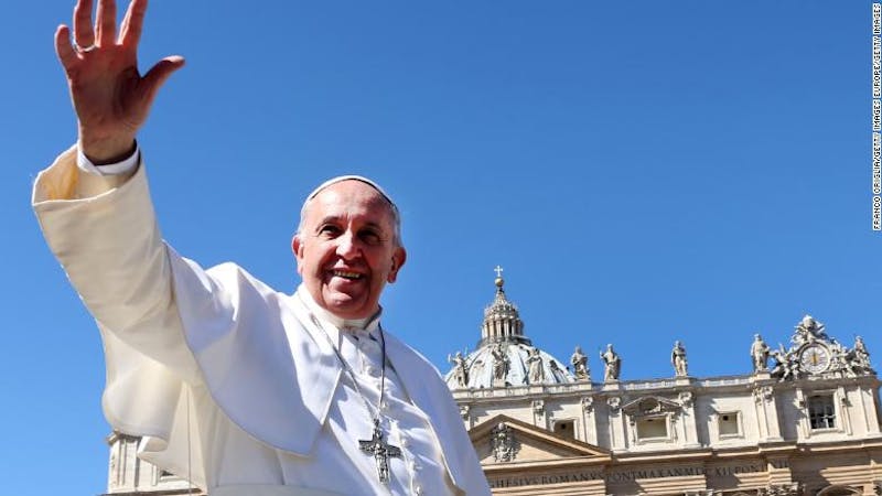The leader of Roman Catholic Church Pope Francis