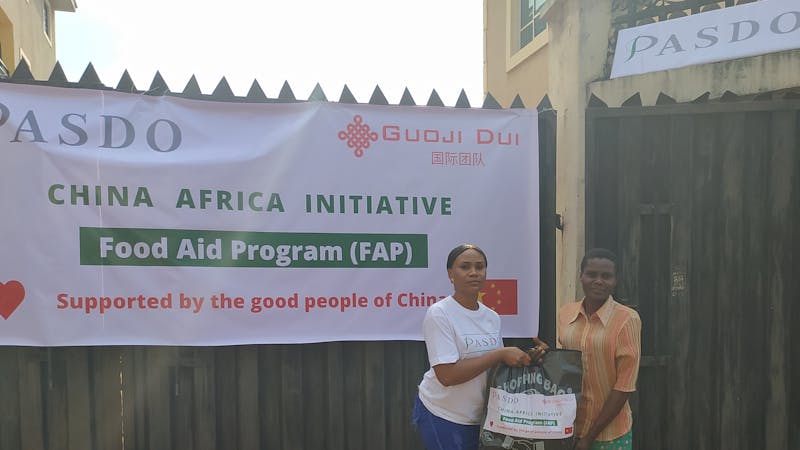 CHINA-AFRICA INITIATIVE: PASDO Distributes Food Items to 600 Poor Households