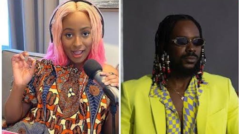 Nigerian music artists, DJ Cuppy and Adekunle Gold