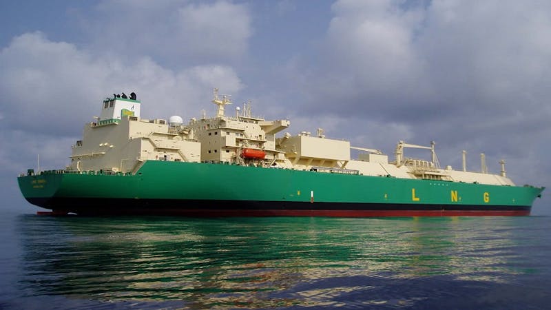 An oil ship owned by NLNG.