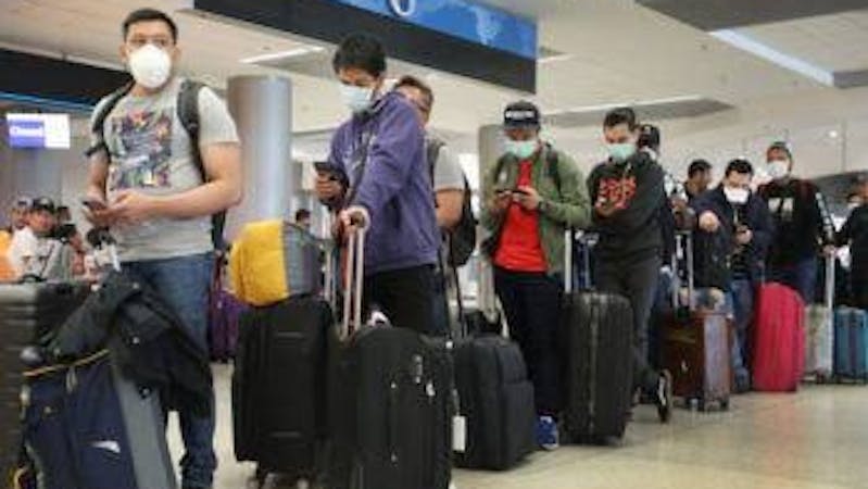 Travellers travelling during the pandemic 